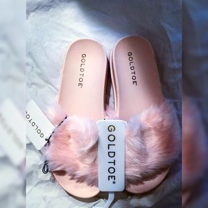 Pink Fur Sandals